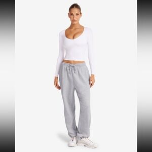 Crop Shop Boutique Boyfriend Sweatpant | Soul Marl 🩶 | XS